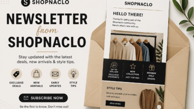 Newsletter from Shopnaclo