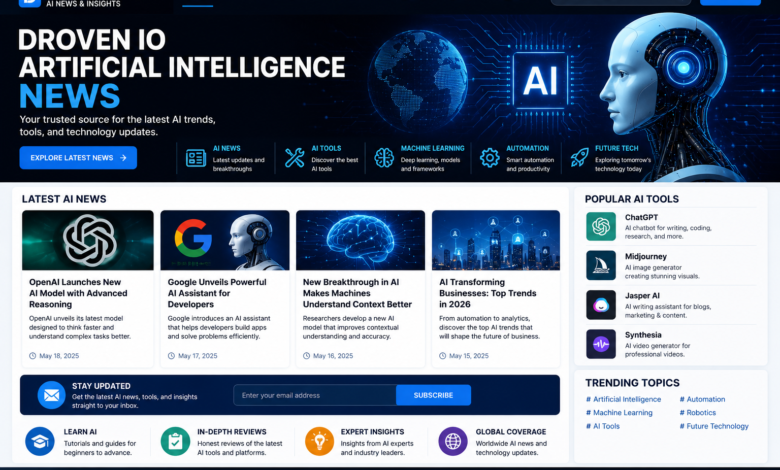 Droven IO Artificial Intelligence News – Latest AI Trends, Tools and Innovations