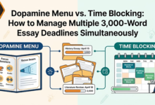 Dopamine Menu vs. Time Blocking: How to Manage Multiple 3,000-Word Essay Deadlines Simultaneously