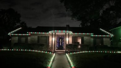 Permanent Christmas lights in Houston
