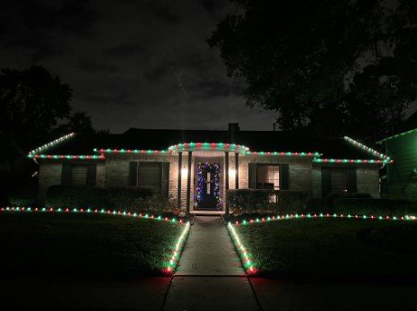 Permanent Christmas lights in Houston